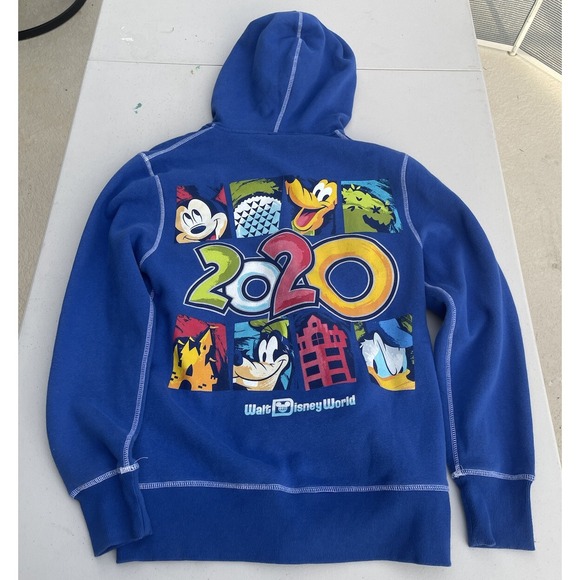 Tops - Disneyland Resort Sweatshirt Full Zipper Hoodie Mickey 2020 Disney Characters Sm